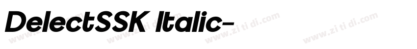 DelectSSK Italic字体转换